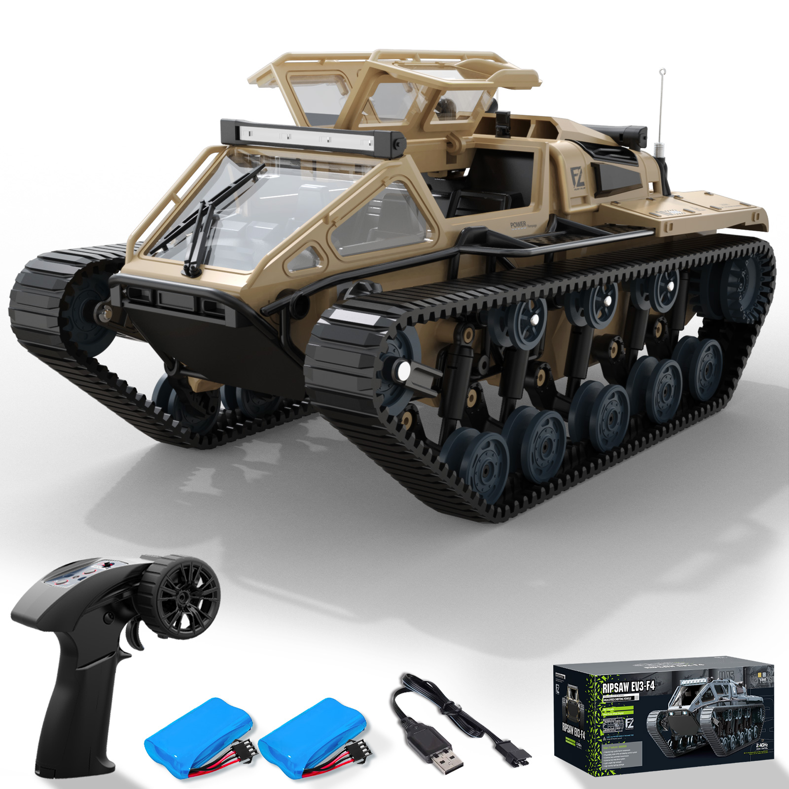 Rc Hobby Dump Truck - RACENT 1:16 RC Tank Remote Control