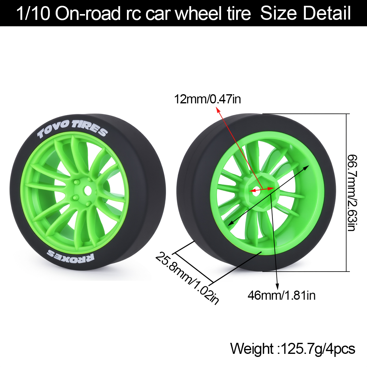 4Pcs Hard Drift Tires Wheel Ty - Rc Hobby Drift Car recensie en prijs
