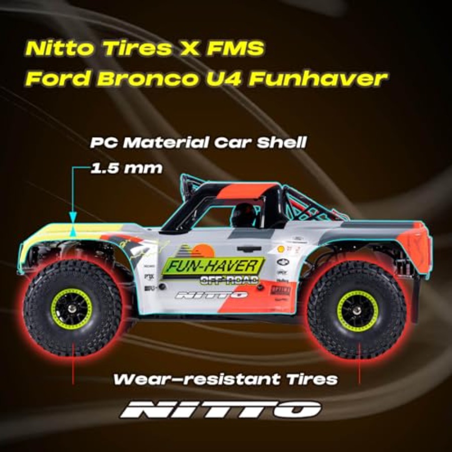 FMS 1/7  Bronco RTR EB RC Shor - Rc Roc Hobby recensie en prijs