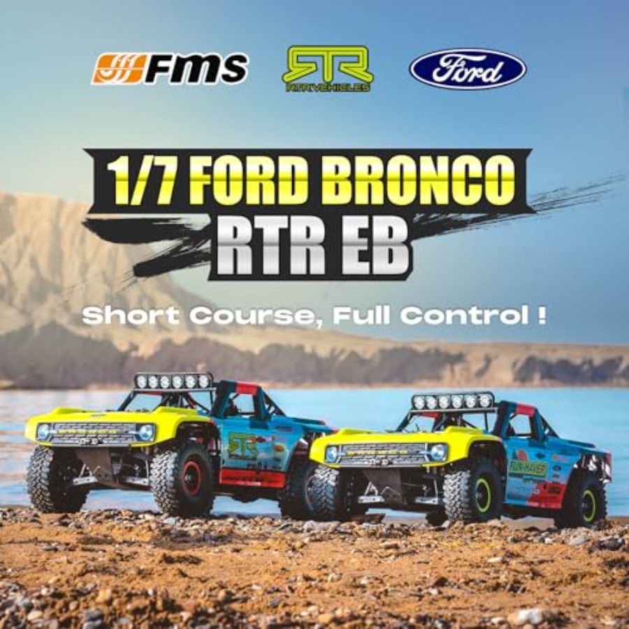 FMS 1/7  Bronco RTR EB RC Shor - Rc Roc Hobby recensie en prijs