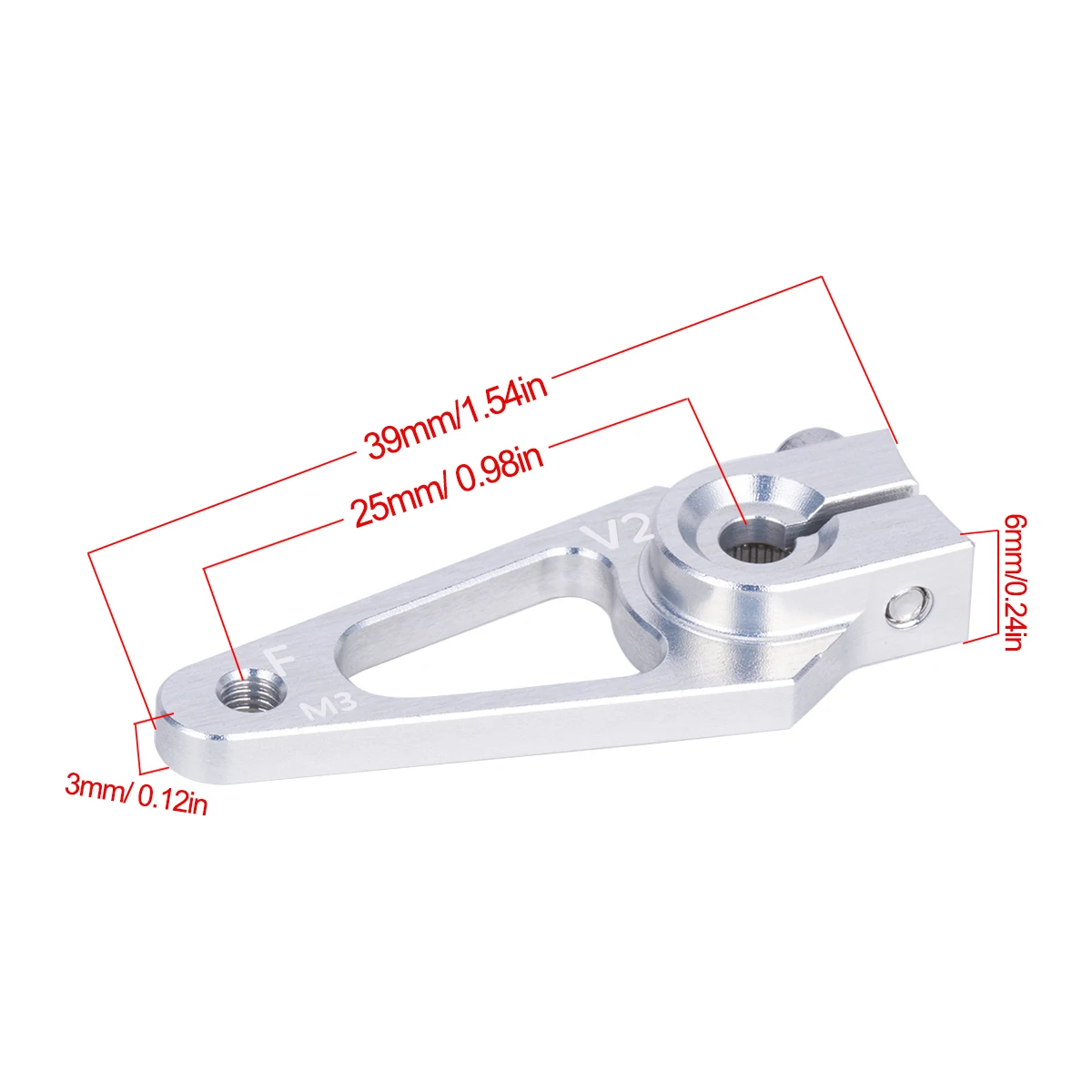 39mm M3 7075 Aluminum 25T Serv - Rc Hobby Products recensie en prijs