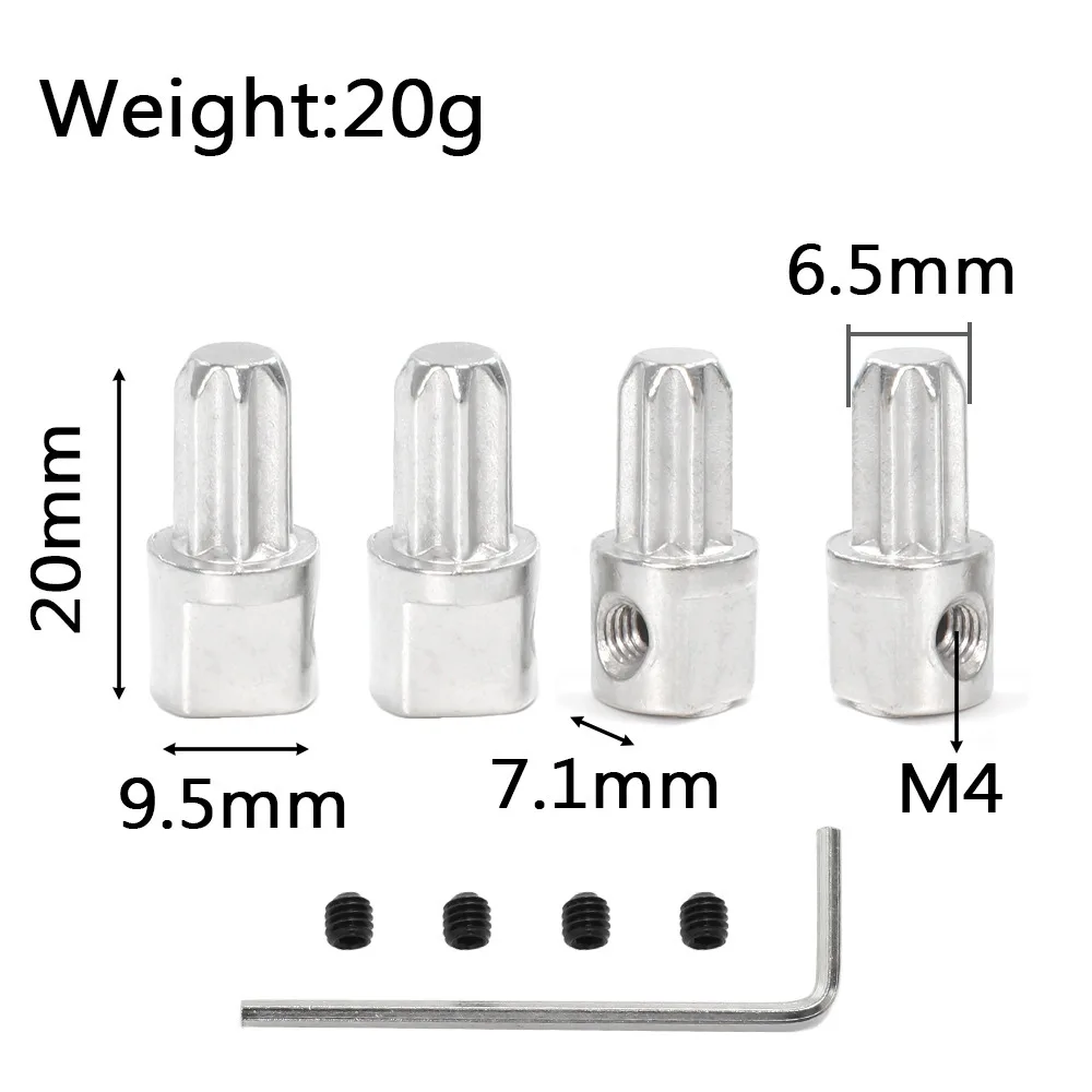 4pcs Metal Center Drive Hub 68 - Rc Roc Hobby recensie en prijs